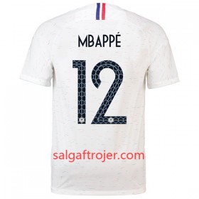 Frankrig Fodboldtrøjer Mbappe 12 Udebanesæt VM 2018